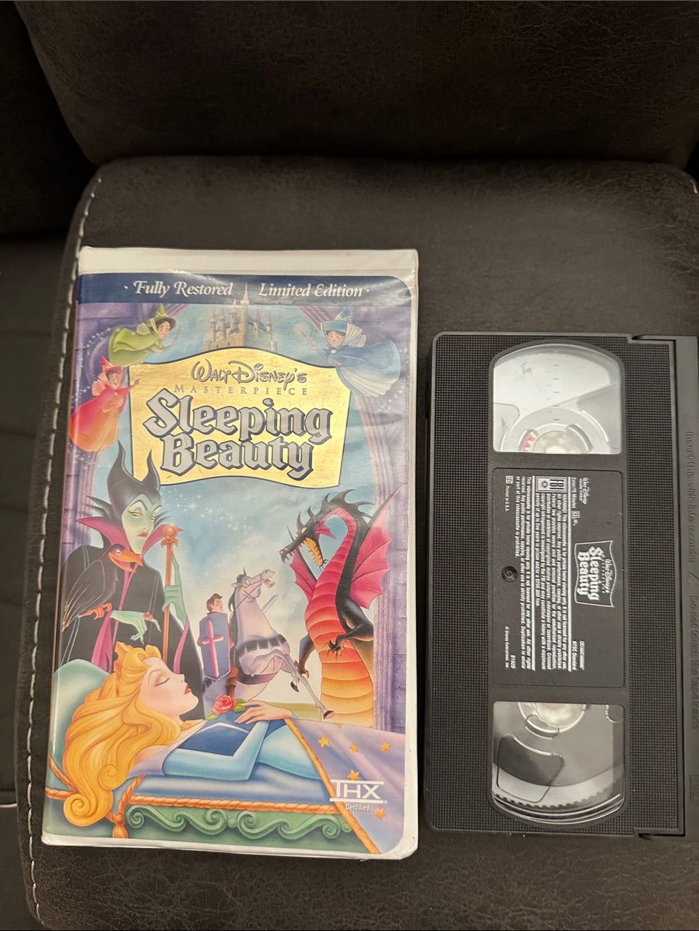 Walt Disney's Sleeping Beauty VHS - Classic Animated Movie (Blue, Pink, Yellow)
